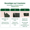 Vertikal planteringslåda - Grön - Stapelbar med klicksystem - 33x18,5 cm