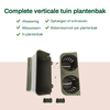 Vertical garden planter for vertical gardens - 24x14 cm