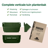 Vertical garden planter - Green - Stackable with click system - 33x15 cm